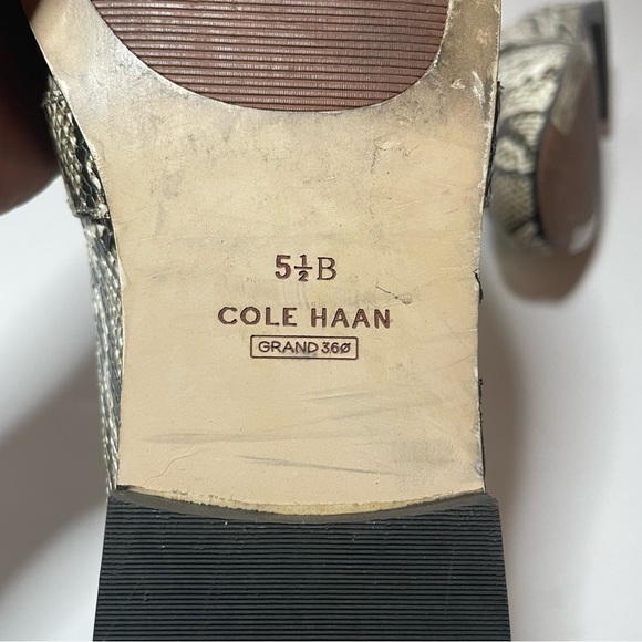 Cole Haan Modern Classic Python Print Loafers Women’s 5 1/2 B - Picture 9 of 10